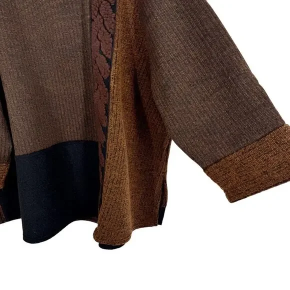 NEW NWT Ali Miles Plus Size 3X Thick Winter Wearable Art Knit Blouse Shirt Top - Picture 6 of 8